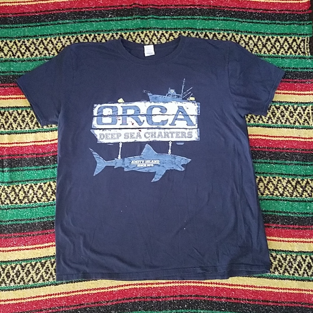 Jaws the movie limited edition Blue t-shirt